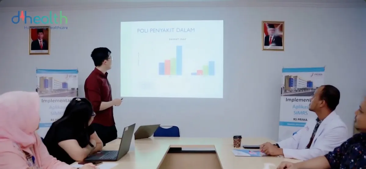 Tim implementasi RS Prima Pekanbaru dan DHealth